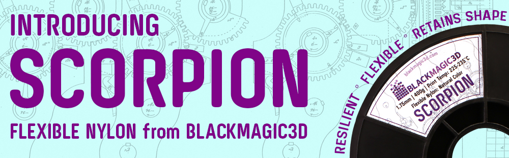 Scorpion Flexible Nylon great interlayer adhesion, resilience and flexibility